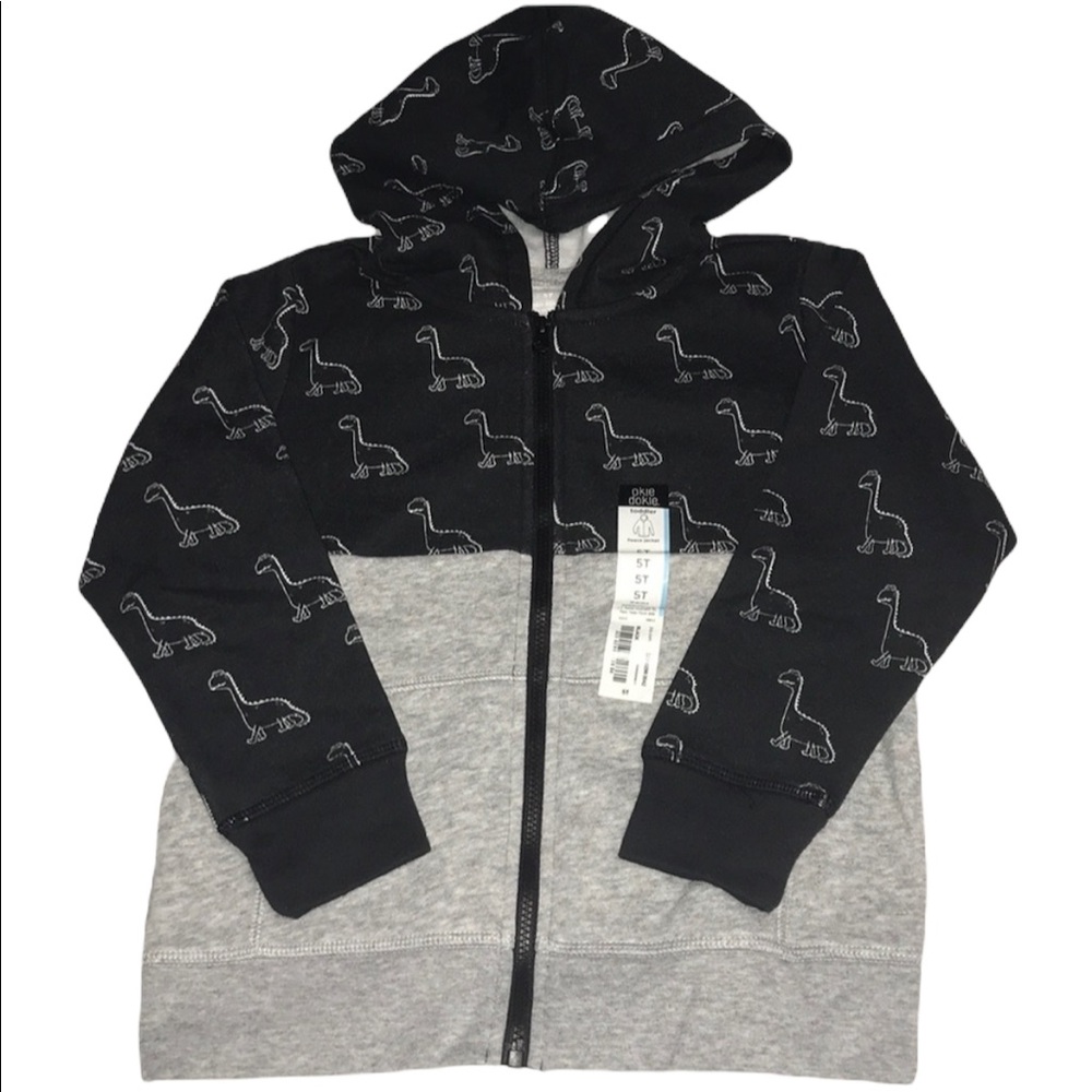 NWT Okie Dokie Dinosaur Hoodie - Size 5T